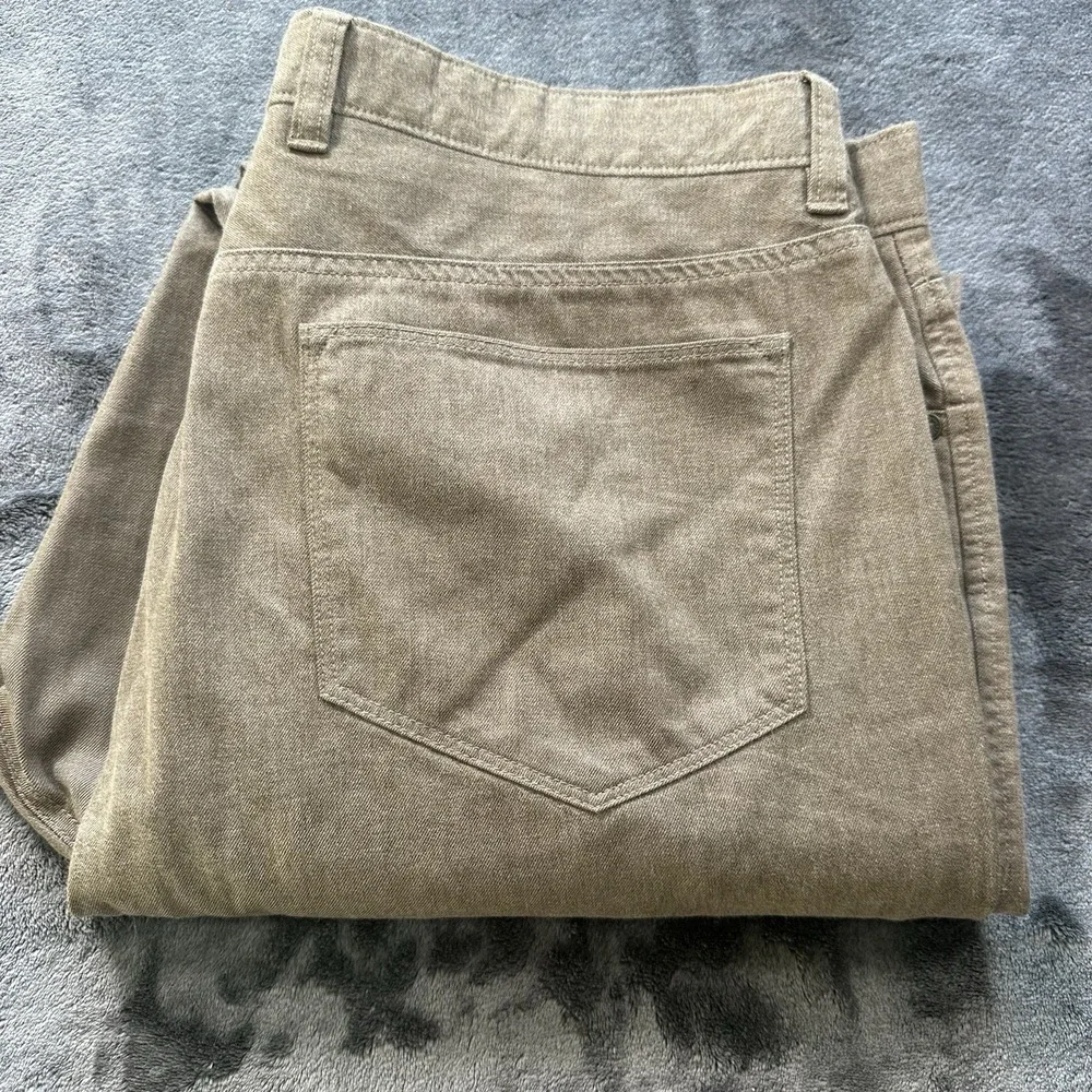 Johnston Murphy‎ Regular Fit Mens 36x32 Khaki Chinos Pants Pima Cotton Stretch